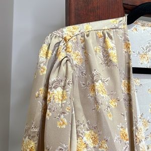 SHEIN wrap blouse in the size small.